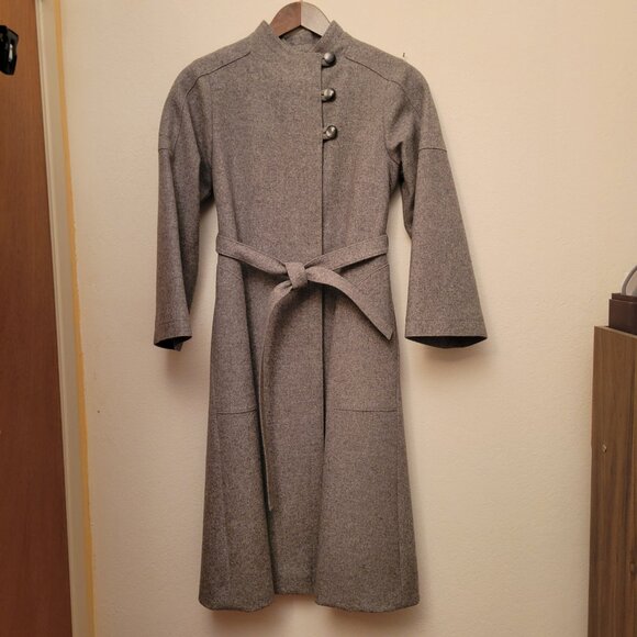 Gray Wool Coat - Picture 1 of 3